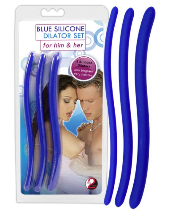 Стимулятори уретри - Blue Silicone Dilator Set Стимулятори уретри - Blue Silicone Dilator Set