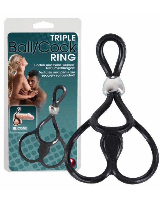 Эрекционная петля - Triple Ball and Cock Ring