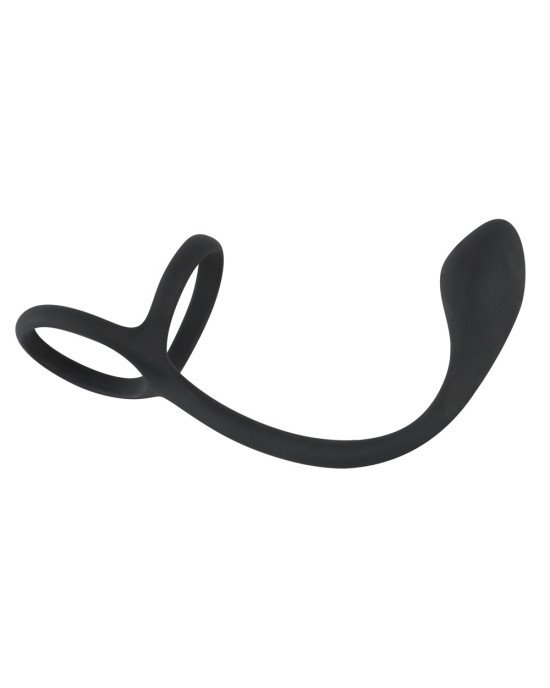 Ерекційне кільце - Black Velvets Cock & Ball Ring + Plug Ерекційне кільце - Black Velvets Cock & Ball Ring + Plug