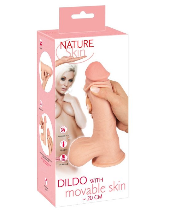 Фалоімітатор - NS Dildo with movable skin 20 Фалоімітатор - NS Dildo with movable skin 20