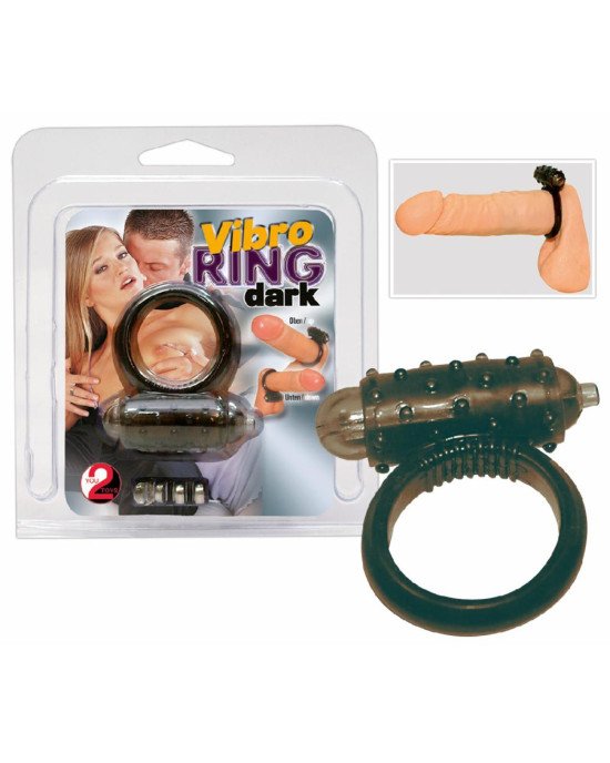 Ерекційне кільце - Vibro Ring Dark Silicon