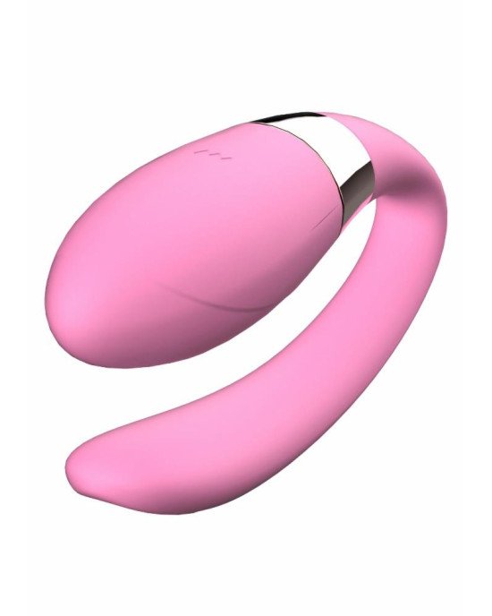 Вібратор для пар - V-Vibe Pink, USB, 7 Function, Remote Control