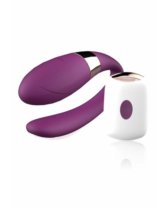 Вібратор для пар - V-Vibe Purple, USB, 7 Function, Remote Control