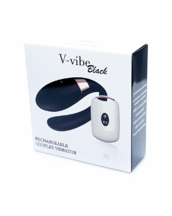 Вібратор для пар - V-Vibe Black, USB, 7 Function, Remote Control Вібратор для пар - V-Vibe Black, USB, 7 Function, Remote Control