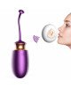 Віброяйце - Vibrating Silicone Love Egg Purple, USB, 10 Function, Heating, Voice Control Віброяйце - Vibrating Silicone Love Egg Purple, USB, 10 Function, Heating, Voice Control