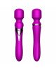 Вібромасажер - Silicone Dual Massager, USB, 7+7 Function, Purple Вібромасажер - Silicone Dual Massager, USB, 7+7 Function, Purple