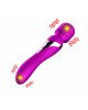 Вібромасажер - Silicone Dual Massager, USB, 7+7 Function, Purple Вібромасажер - Silicone Dual Massager, USB, 7+7 Function, Purple