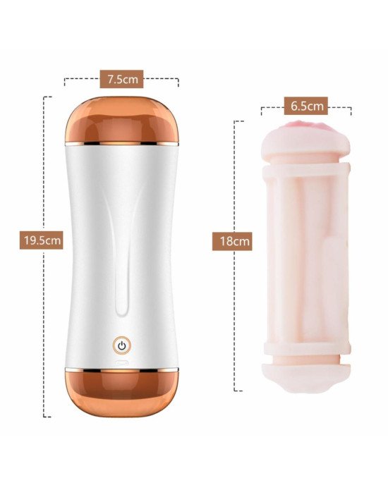 Мастурбатор - FoxShow Vibrating Vagina And Mouth Masturbation Cup Мастурбатор - FoxShow Vibrating Vagina And Mouth Masturbation Cup