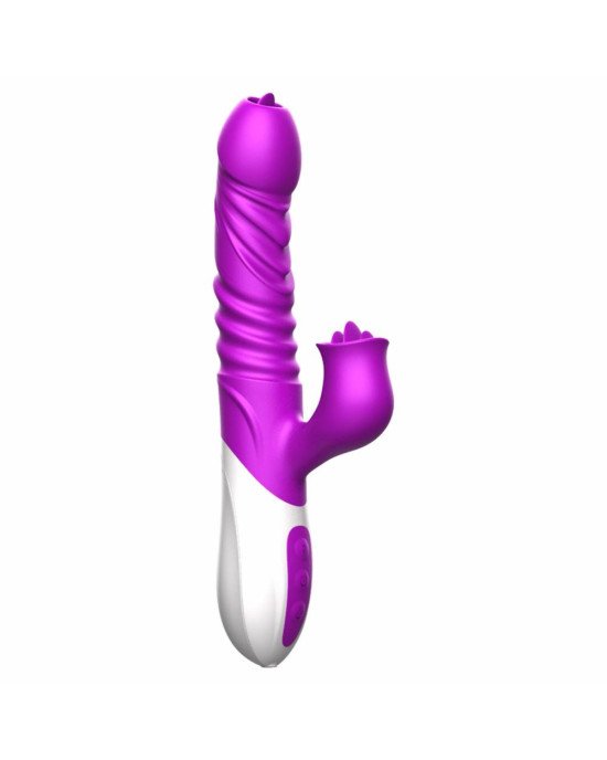 Вібратор - Silicone Vibrator, USB, 10 Function &Thrusting Function, Heating