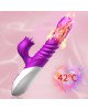 Вібратор - Silicone Vibrator, USB, 10 Function &Thrusting Function, Heating