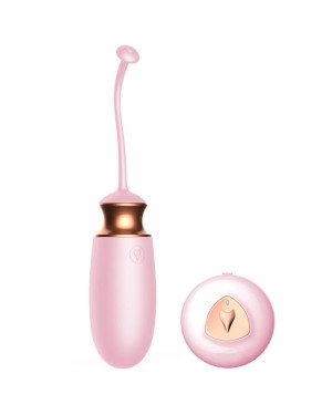 Віброяйце - Vibrating Silicone Love Egg Pink, USB, 10 Function, Heating, Voice Control