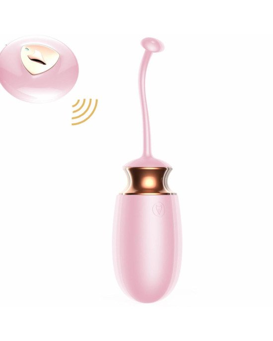 Віброяйце - Vibrating Silicone Love Egg Pink, USB, 10 Function, Heating, Voice Control Віброяйце - Vibrating Silicone Love Egg Pink, USB, 10 Function, Heating, Voice Control