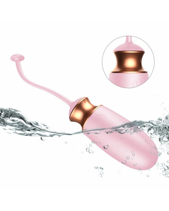 Віброяйце - Vibrating Silicone Love Egg Pink, USB, 10 Function, Heating, Voice Control Віброяйце - Vibrating Silicone Love Egg Pink, USB, 10 Function, Heating, Voice Control