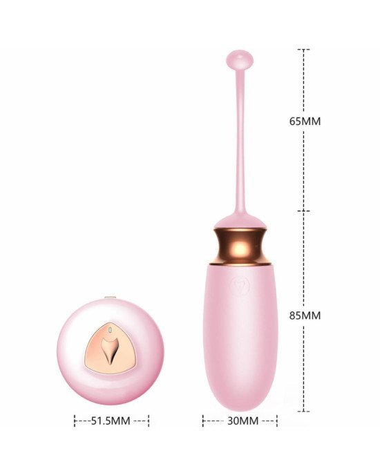 Віброяйце - Vibrating Silicone Love Egg Pink, USB, 10 Function, Heating, Voice Control Віброяйце - Vibrating Silicone Love Egg Pink, USB, 10 Function, Heating, Voice Control