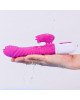 Вібратор - Silicone Vibrator USB 7 Function and Thrusting Function / Heating Purple Вібратор - Silicone Vibrator USB 7 Function and Thrusting Function / Heating Purple