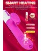 Вібратор - Silicone Vibrator USB 7 Function and Thrusting Function / Heating Purple Вібратор - Silicone Vibrator USB 7 Function and Thrusting Function / Heating Purple