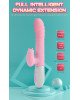 Вібратор - Silicone Vibrator USB 7 Function and Thrusting Function / Heating Pink Вібратор - Silicone Vibrator USB 7 Function and Thrusting Function / Heating Pink