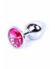 Анальна пробка - Jewellery Silver Plug Pink