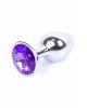 Анальна пробка - Jewellery Silver Plug Purple Анальна пробка - Jewellery Silver Plug Purple