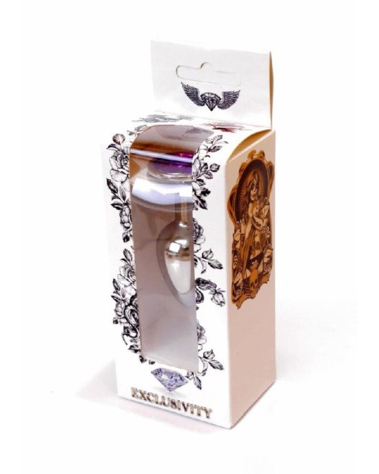 Анальна пробка - Jewellery Silver Plug Purple Анальна пробка - Jewellery Silver Plug Purple