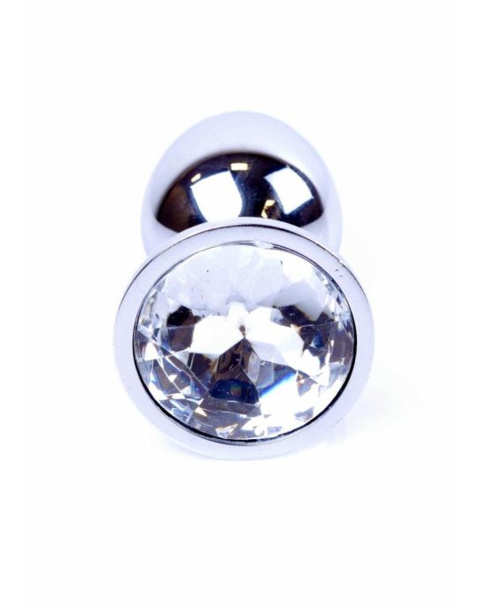Анальна пробка - Jewellery Silver Plug Clear Анальна пробка - Jewellery Silver Plug Clear