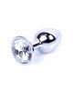 Анальна пробка - Jewellery Silver Plug Clear Анальна пробка - Jewellery Silver Plug Clear