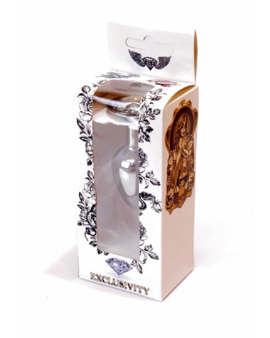 Анальна пробка - Jewellery Silver Plug Clear Анальна пробка - Jewellery Silver Plug Clear