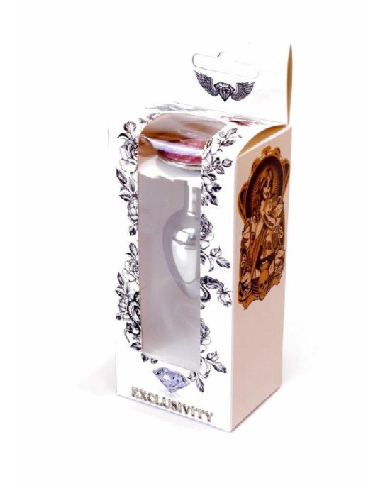 Анальна пробка - Jewellery Silver Plug Light Pink Анальна пробка - Jewellery Silver Plug Light Pink