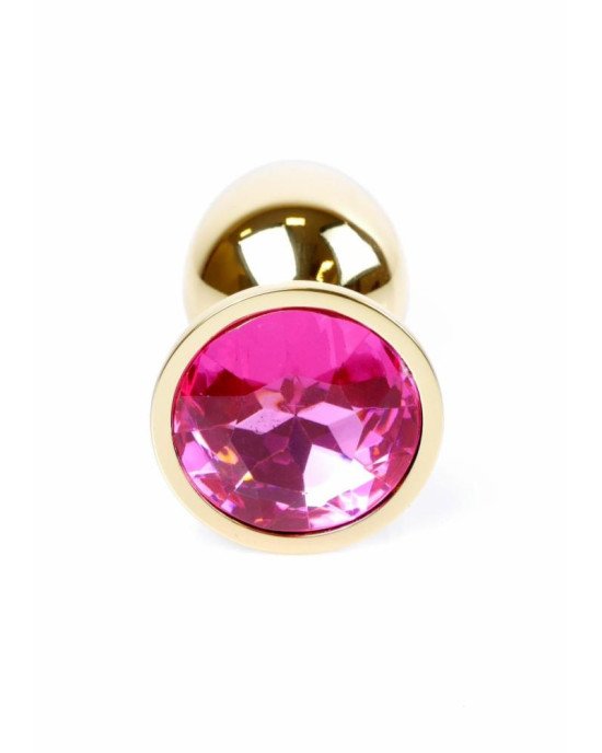 Анальна пробка - Jewellery Gold Plug Pink Анальна пробка - Jewellery Gold Plug Pink
