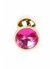 Анальна пробка - Jewellery Gold Plug Pink Анальна пробка - Jewellery Gold Plug Pink