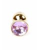 Анальна пробка - Jewellery Gold Plug Light Pink