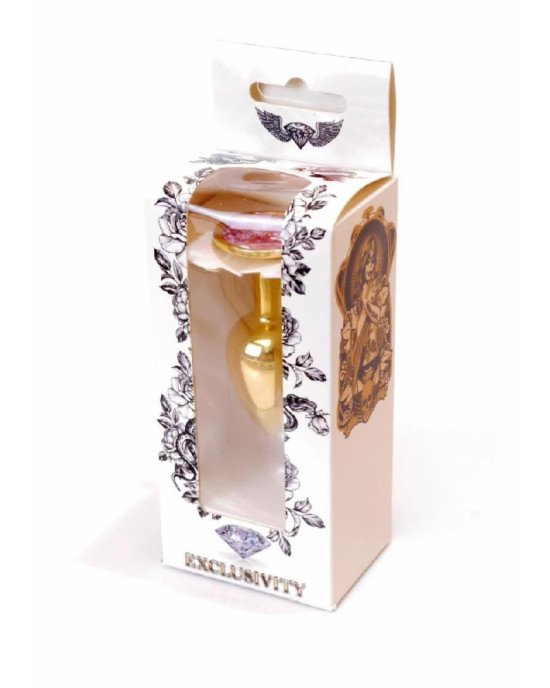Анальна пробка - Jewellery Gold Plug Light Pink