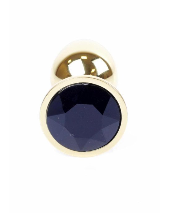 Анальна пробка - Jewellery Gold Plug Black