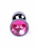 Анальна пробка - Jewellery Dark Silver Plug Pink