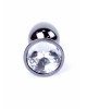 Анальна пробка - Jewellery Dark Silver Plug Clear Анальна пробка - Jewellery Dark Silver Plug Clear