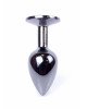 Анальна пробка - Jewellery Dark Silver Plug Clear Анальна пробка - Jewellery Dark Silver Plug Clear