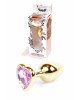 Анальна пробка - Jewellery Gold Heart Plug Rose Анальна пробка - Jewellery Gold Heart Plug Rose