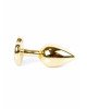 Анальна пробка - Jewellery Gold Heart Plug Red Анальна пробка - Jewellery Gold Heart Plug Red