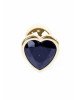 Анальна пробка - Jewellery Gold Heart Plug Black Анальна пробка - Jewellery Gold Heart Plug Black