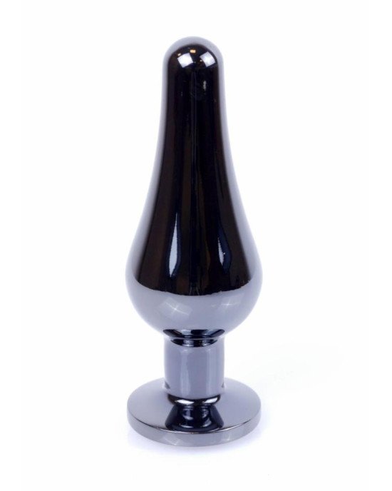 Анальна пробка - Jewellery Dark Silver Long Plug Pink