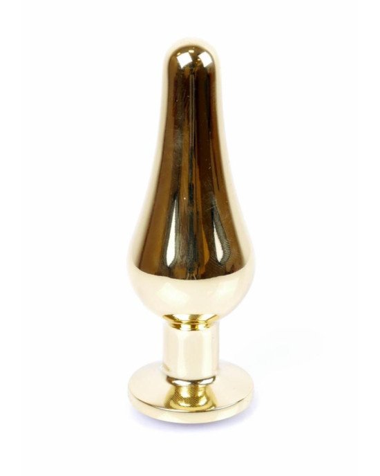 Анальна пробка - Jewellery Gold Butt Plug Light Blue Анальна пробка - Jewellery Gold Butt Plug Light Blue