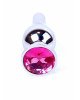 Анальна пробка - Jewellery Silver Long Plug Pink Анальна пробка - Jewellery Silver Long Plug Pink