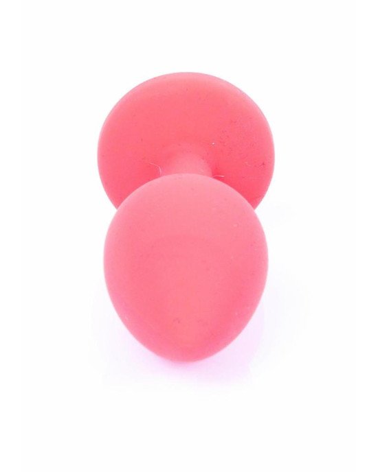 Анальна пробка - Jewellery Red Silicon Plug Small Blue Анальна пробка - Jewellery Red Silicon Plug Small Blue