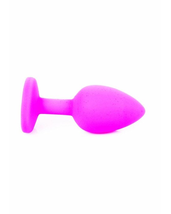 Анальна пробка - Jewellery Pink Silicon Plug Small Light Blue