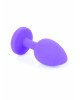 Анальна пробка - Jewellery Purple Silicon Plug Small Red Анальна пробка - Jewellery Purple Silicon Plug Small Red