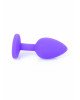 Анальна пробка - Jewellery Purple Silicon Plug Small Red Анальна пробка - Jewellery Purple Silicon Plug Small Red