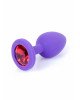 Анальна пробка - Jewellery Purple Silicon Plug Small Red Анальна пробка - Jewellery Purple Silicon Plug Small Red