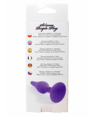 Анальна пробка - Silicone Plug Purple Medium