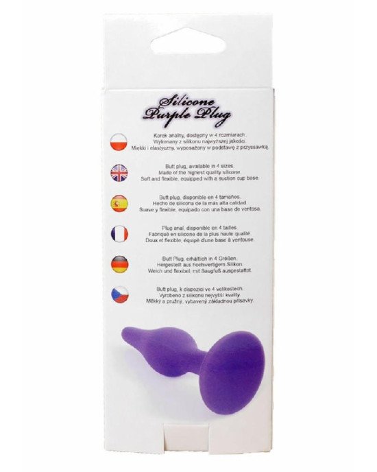 Анальна пробка - Silicone Plug Purple Medium