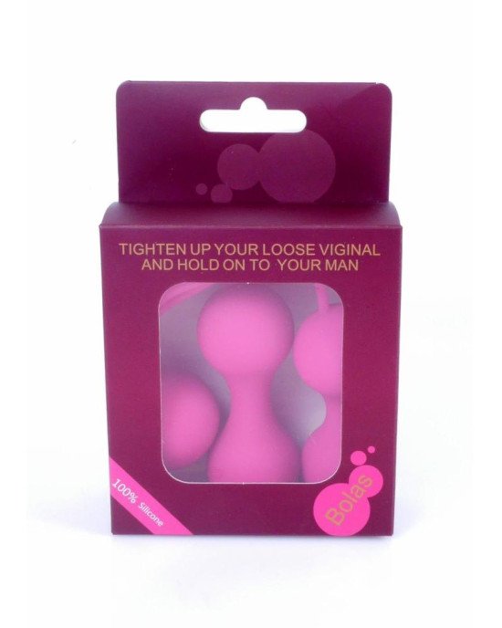 Набір вагінальних кульок - Silicone Kegal Balls Set Pink Набір вагінальних кульок - Silicone Kegal Balls Set Pink